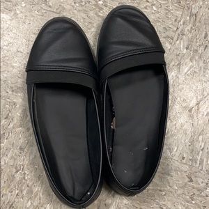 really worn work flats (2 pairs)